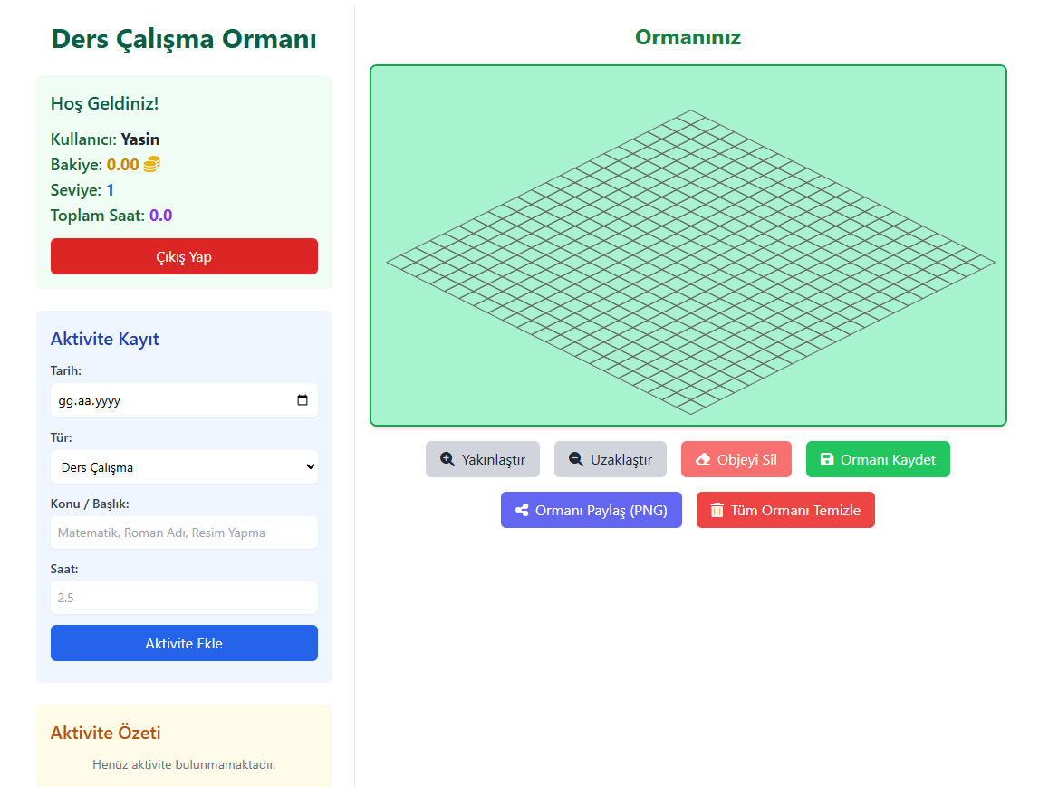 Çalışma Ormanı Projesi Arka Plan Görseli